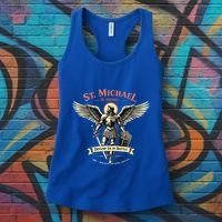 Saint Michael The Archangel Prayer Catholic Christian Pastor Cool Gift Women's Tank Top thumb 3