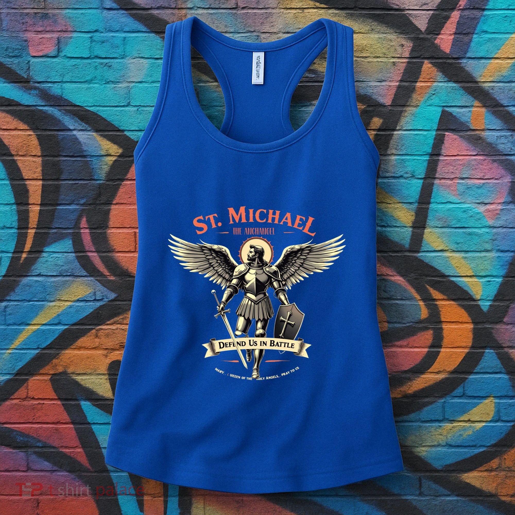 Saint Michael The Archangel Prayer Catholic Christian Pastor Cool Gift Women's Tank Top