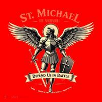 Saint Michael The Archangel Prayer Catholic Christian Pastor Cool Gift Santa Hat thumb 1