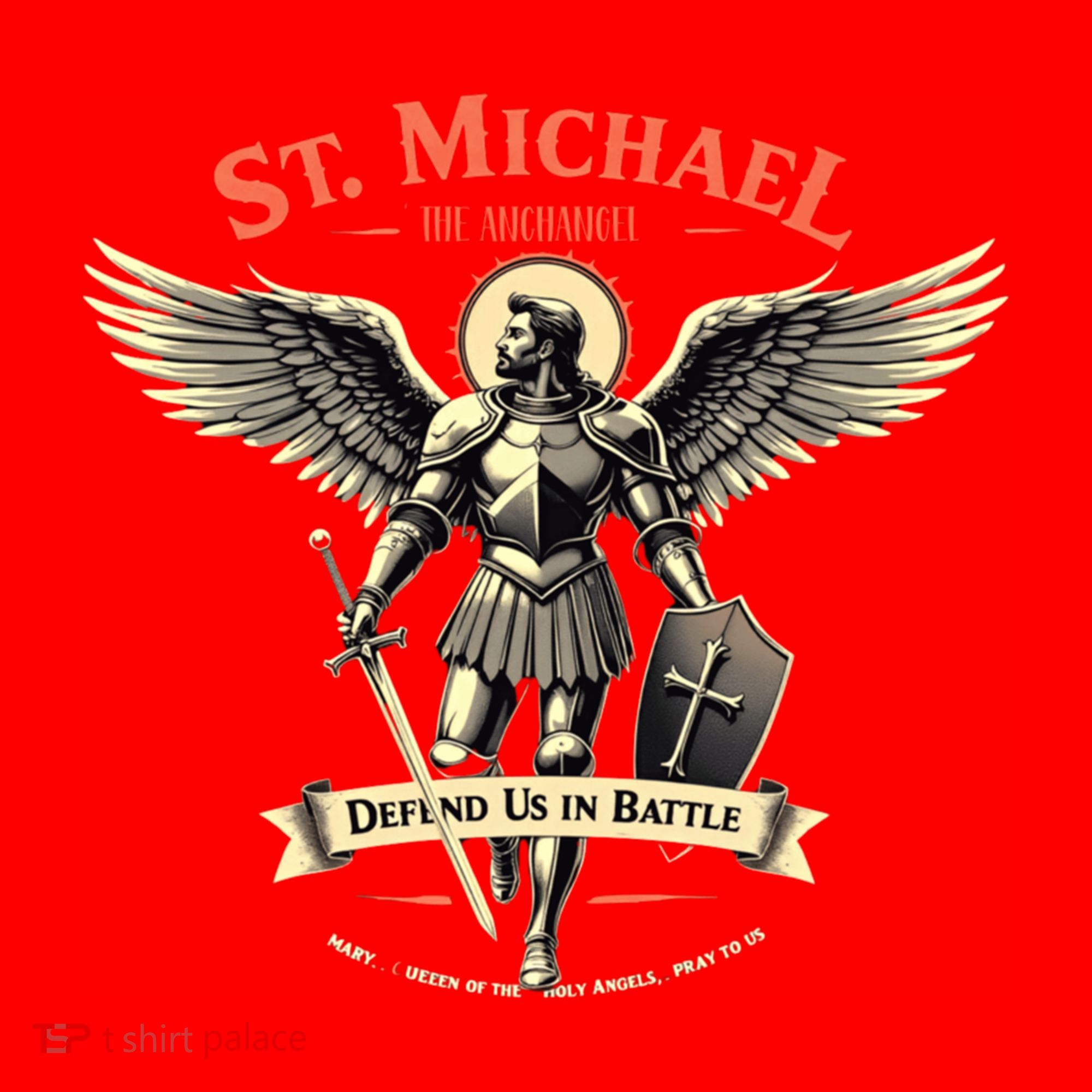 Saint Michael The Archangel Prayer Catholic Christian Pastor Cool Gift Santa Hat