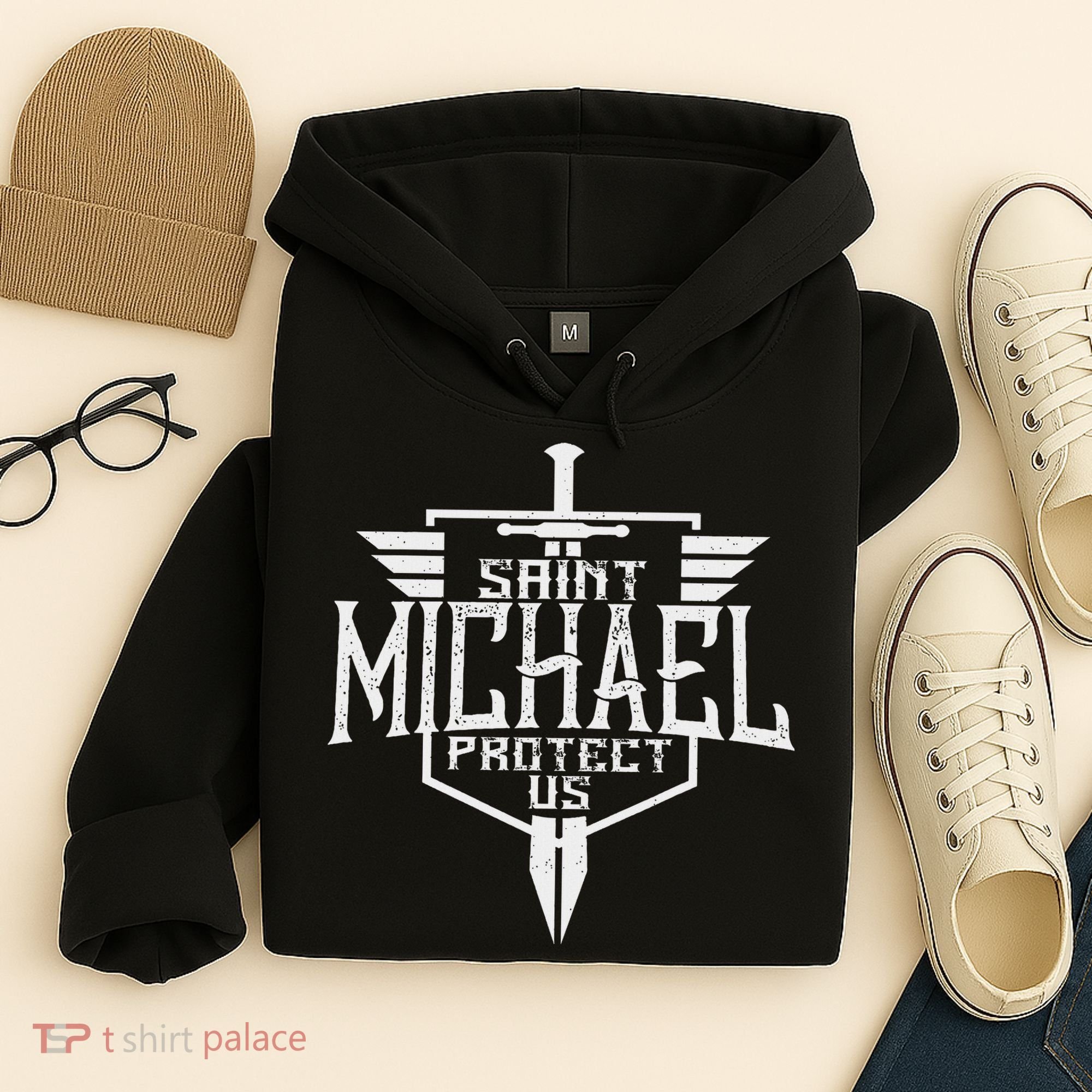 Saint Michael The Archangel Protect Us Catholic Hoodie
