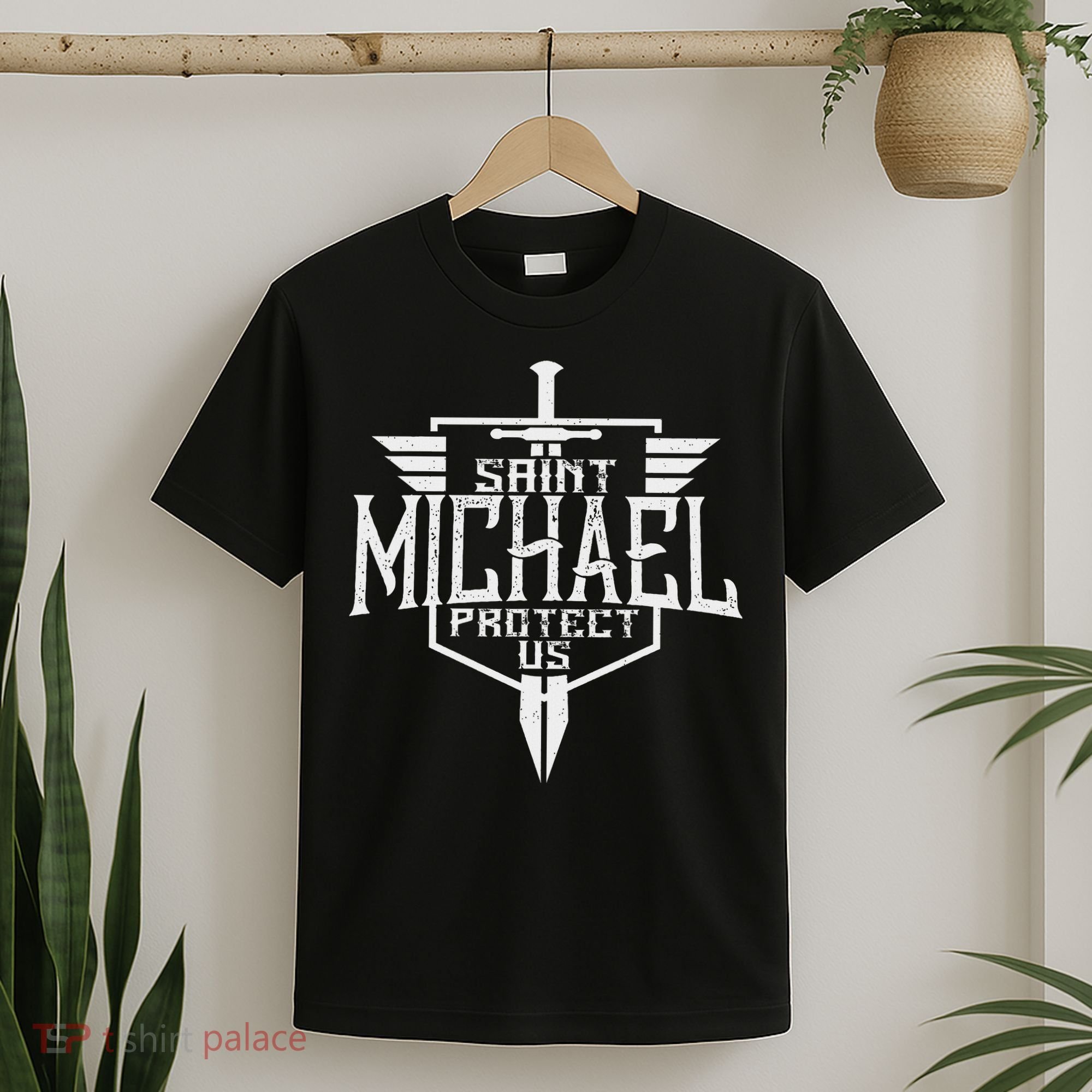 Saint Michael The Archangel Protect Us Catholic T-Shirt