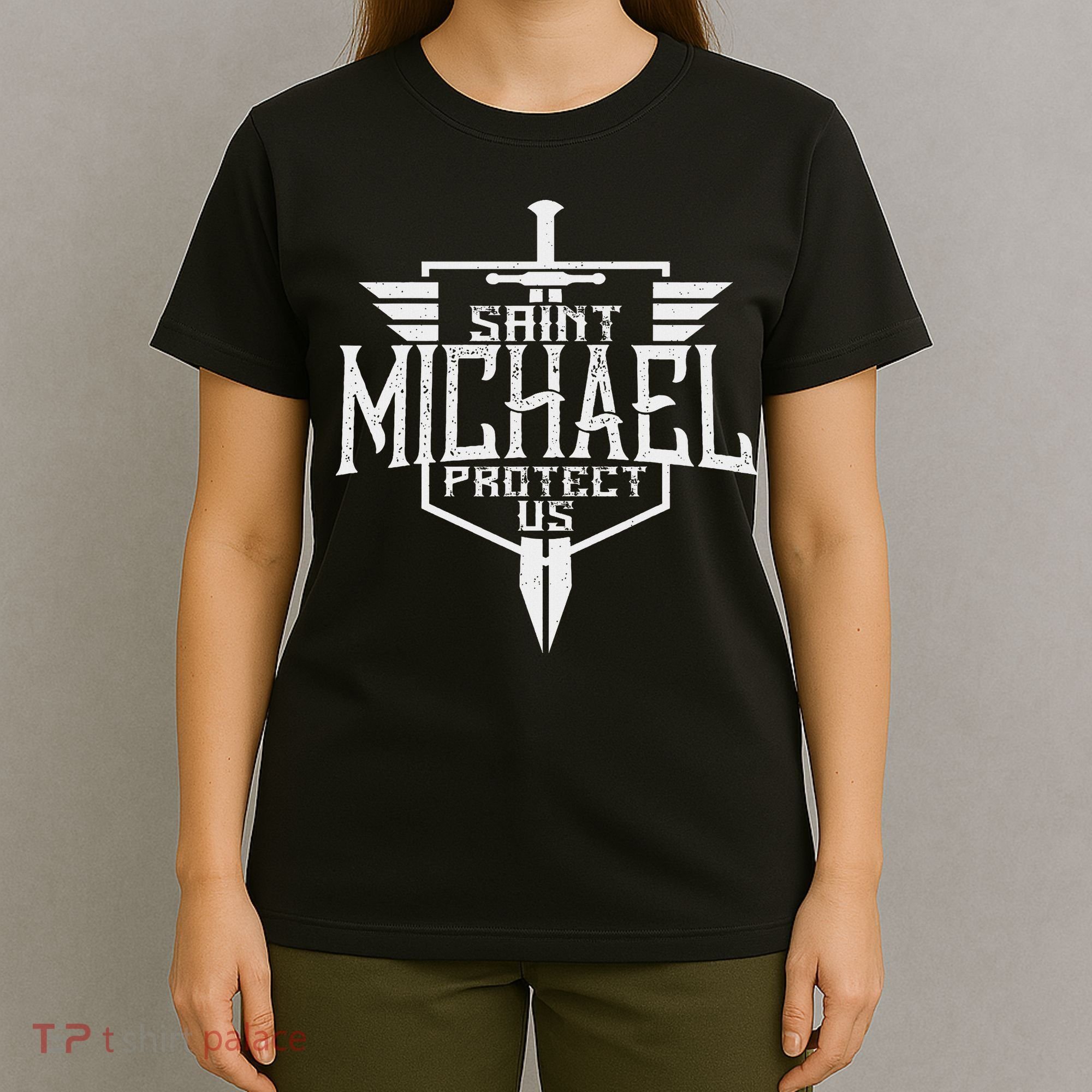 Saint Michael The Archangel Protect Us Catholic T-Shirt