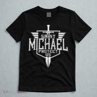 Saint Michael The Archangel Protect Us Catholic T-Shirt thumb 5