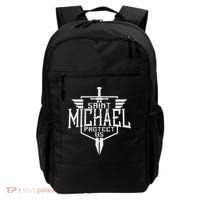 Saint Michael The Archangel Protect Us Catholic Backpack thumb 0