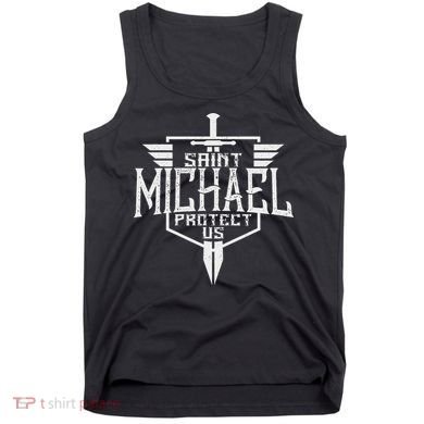 Saint Michael The Archangel Protect Us Catholic Tank Top