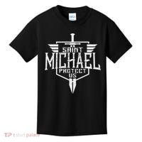 Saint Michael The Archangel Protect Us Catholic Kids T-Shirt thumb 0