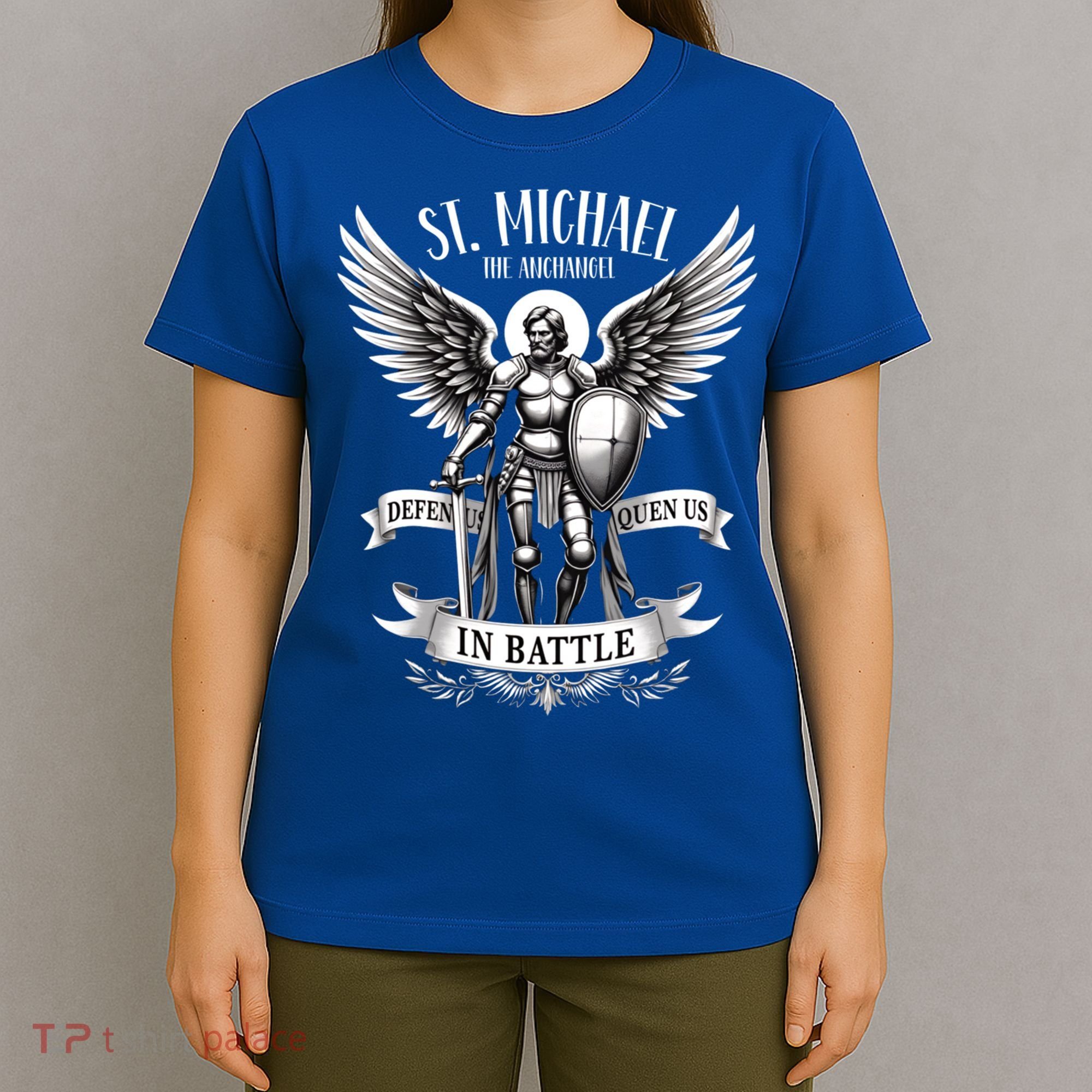 Saint Michael The Archangel Prayer Catholic Christian Pastor Gift T-Shirt