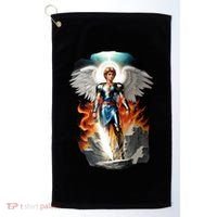 Saint Michael The Archangel Golf Towel thumb 0