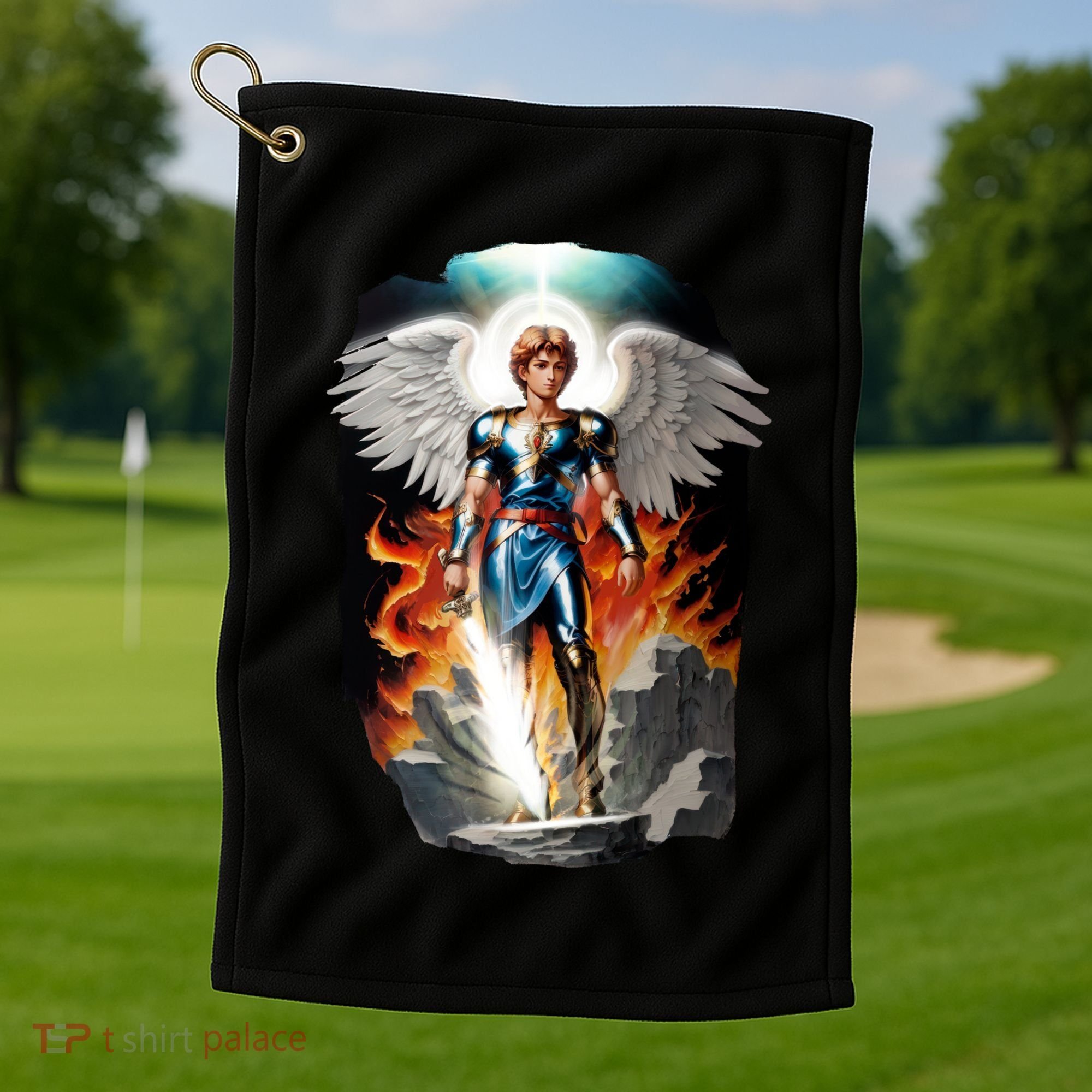Saint Michael The Archangel Golf Towel
