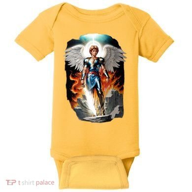 Saint Michael The Archangel Baby Bodysuit