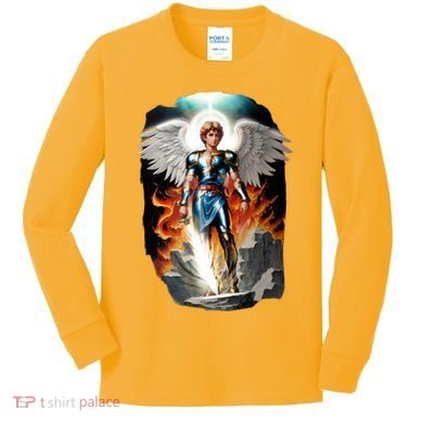 Saint Michael The Archangel Kids Long Sleeve Shirt