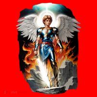 Saint Michael The Archangel Santa Hat thumb 1