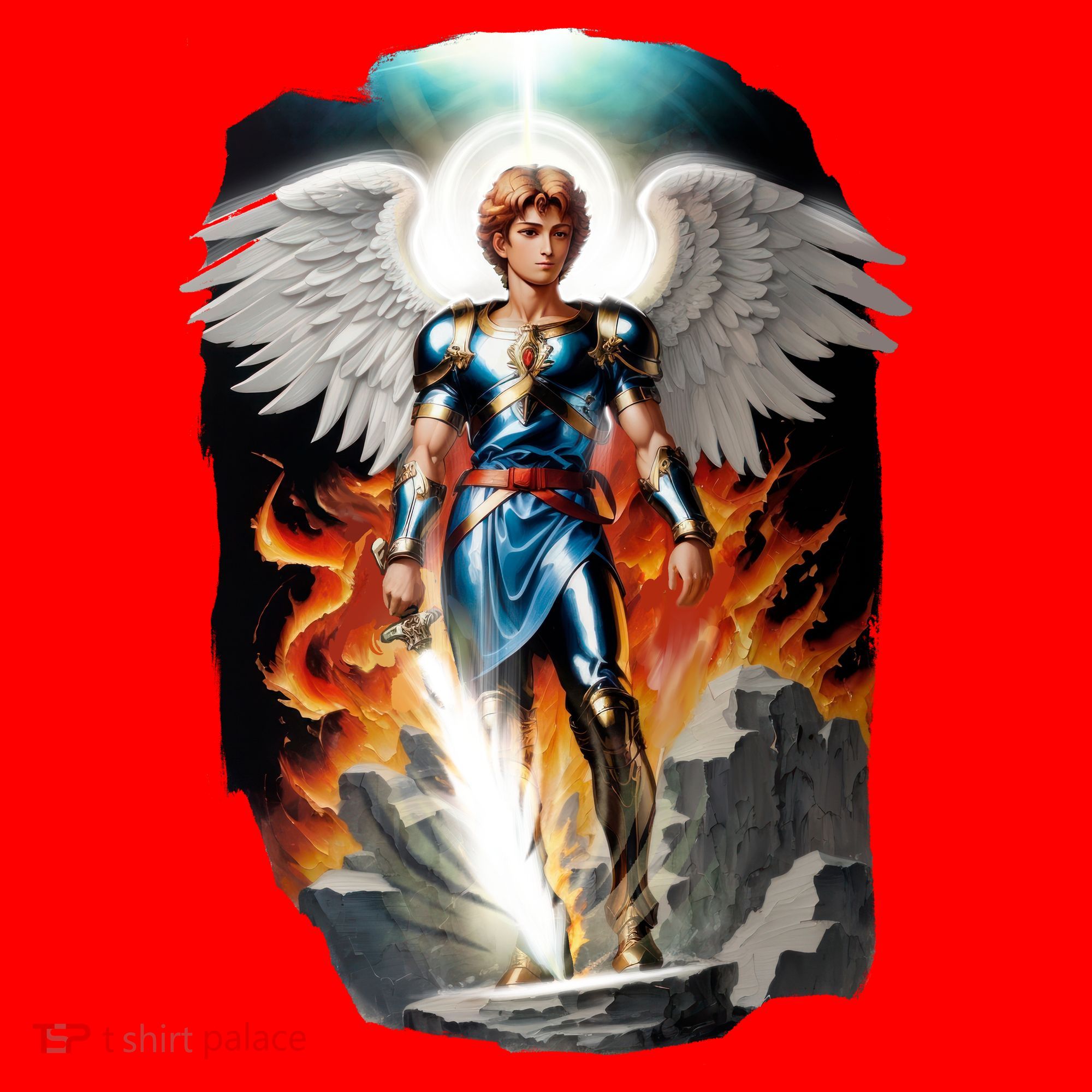 Saint Michael The Archangel Santa Hat