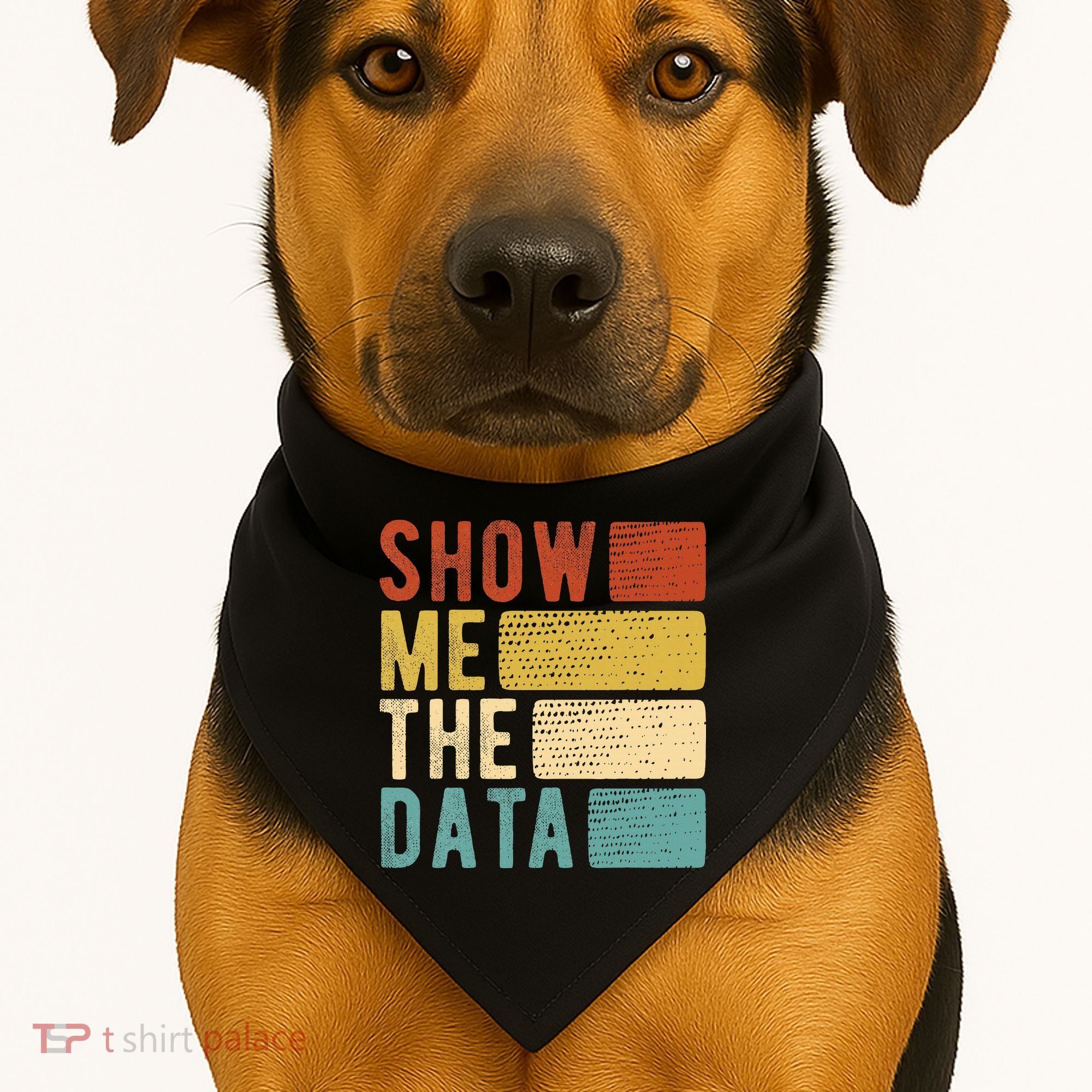 Show Me The Data Data Scientist Data Analyst USA-Made Doggie Bandana
