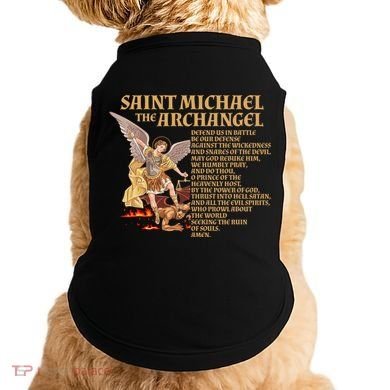 St Michael The Archangel Prayer Gift Doggie Tank