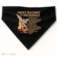 St Michael The Archangel Prayer Gift USA-Made Doggie Bandana thumb 0