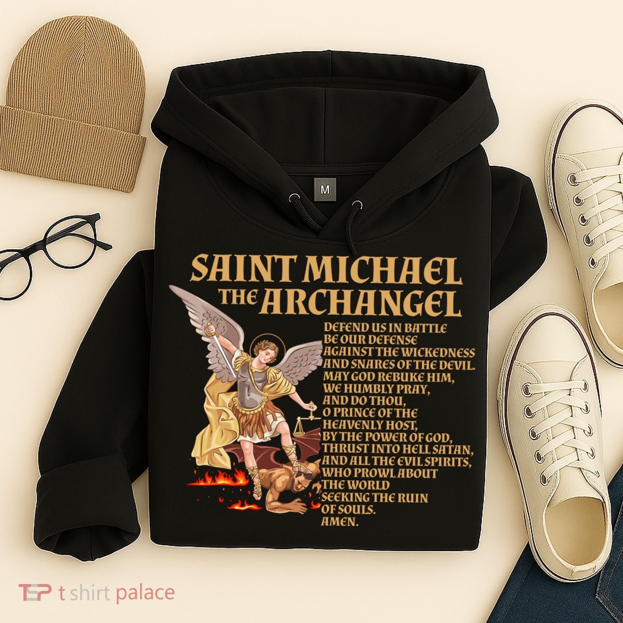 St Michael The Archangel Prayer Gift Hoodie