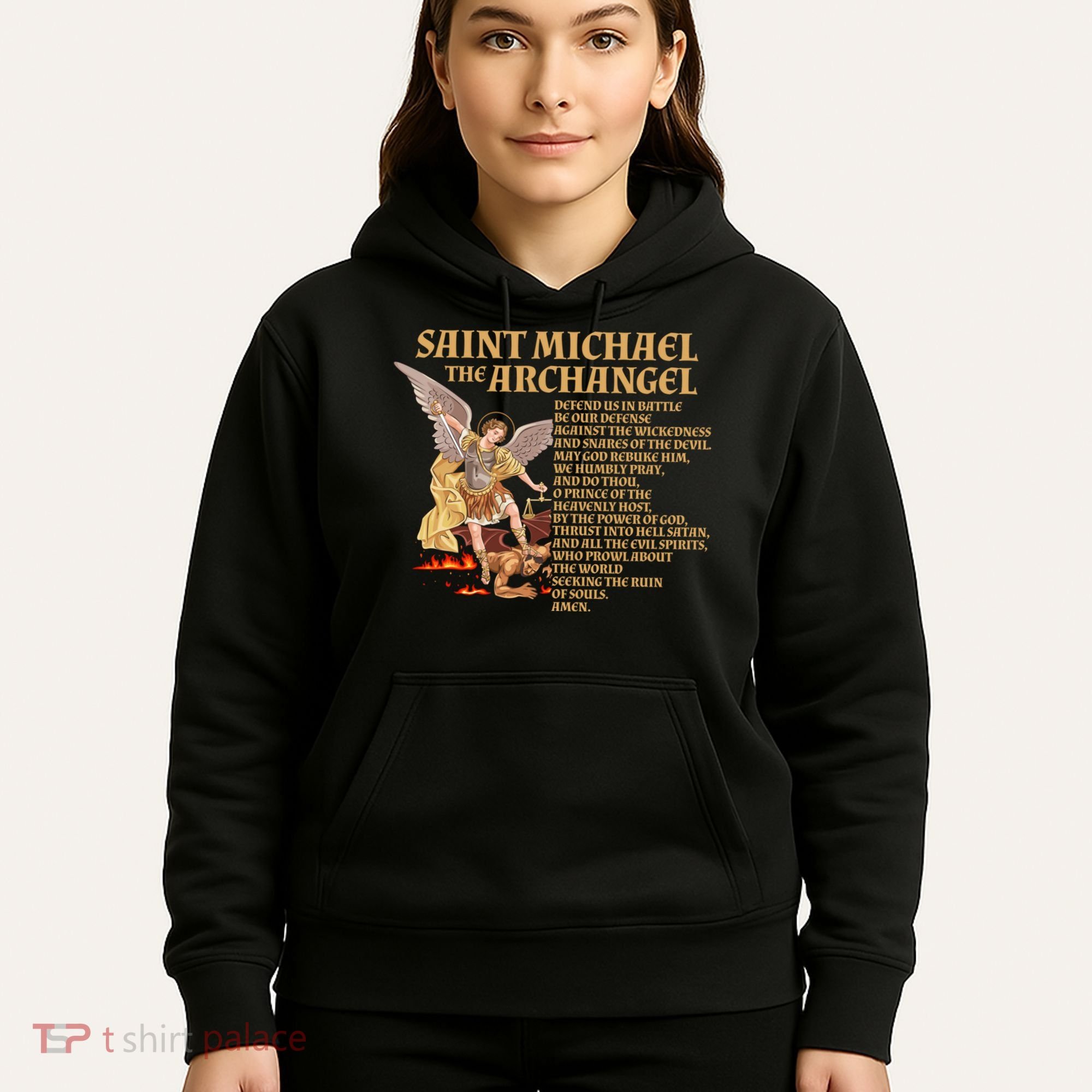 St Michael The Archangel Prayer Gift Hoodie