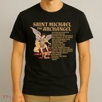 St Michael The Archangel Prayer Gift T-Shirt thumb 3