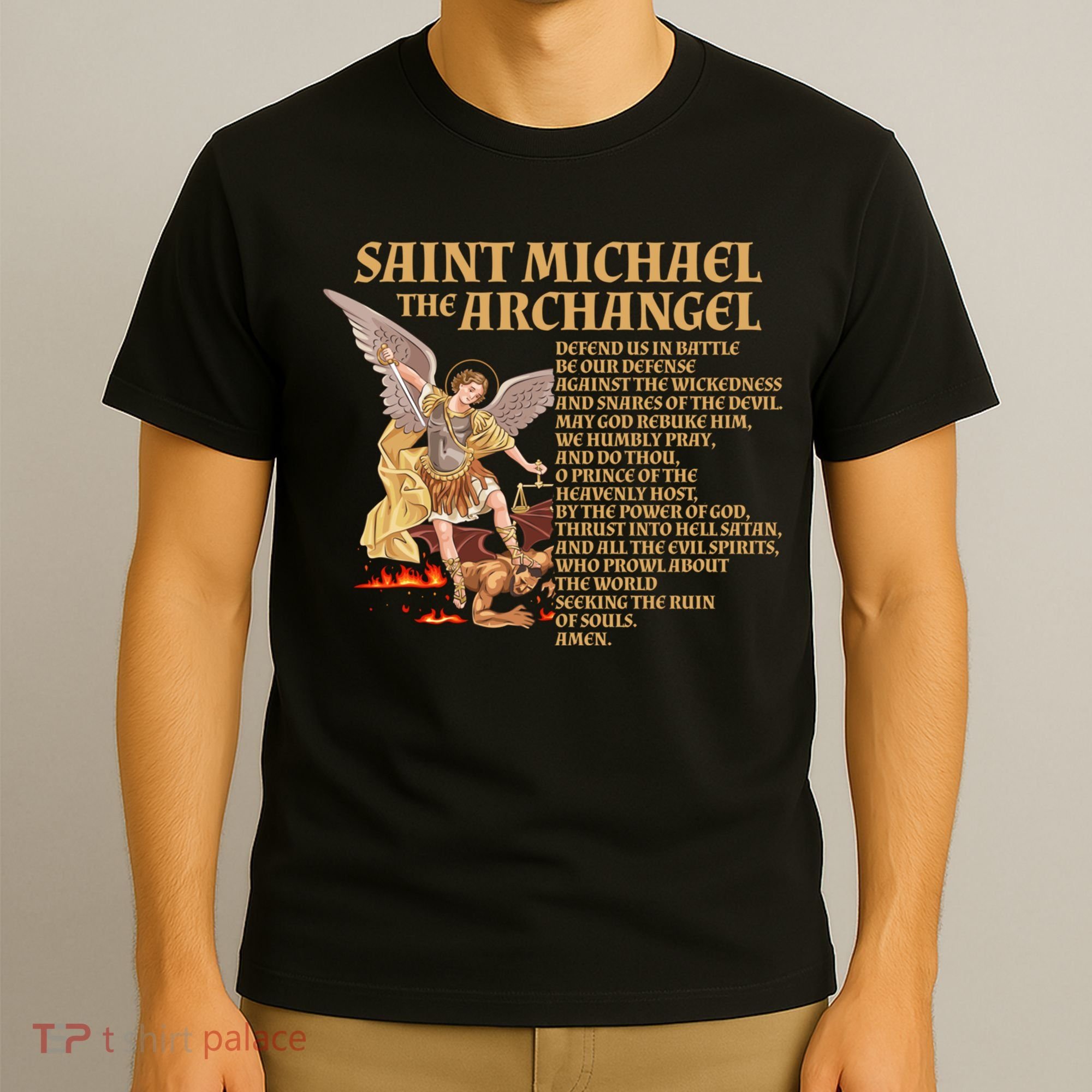 St Michael The Archangel Prayer Gift T-Shirt