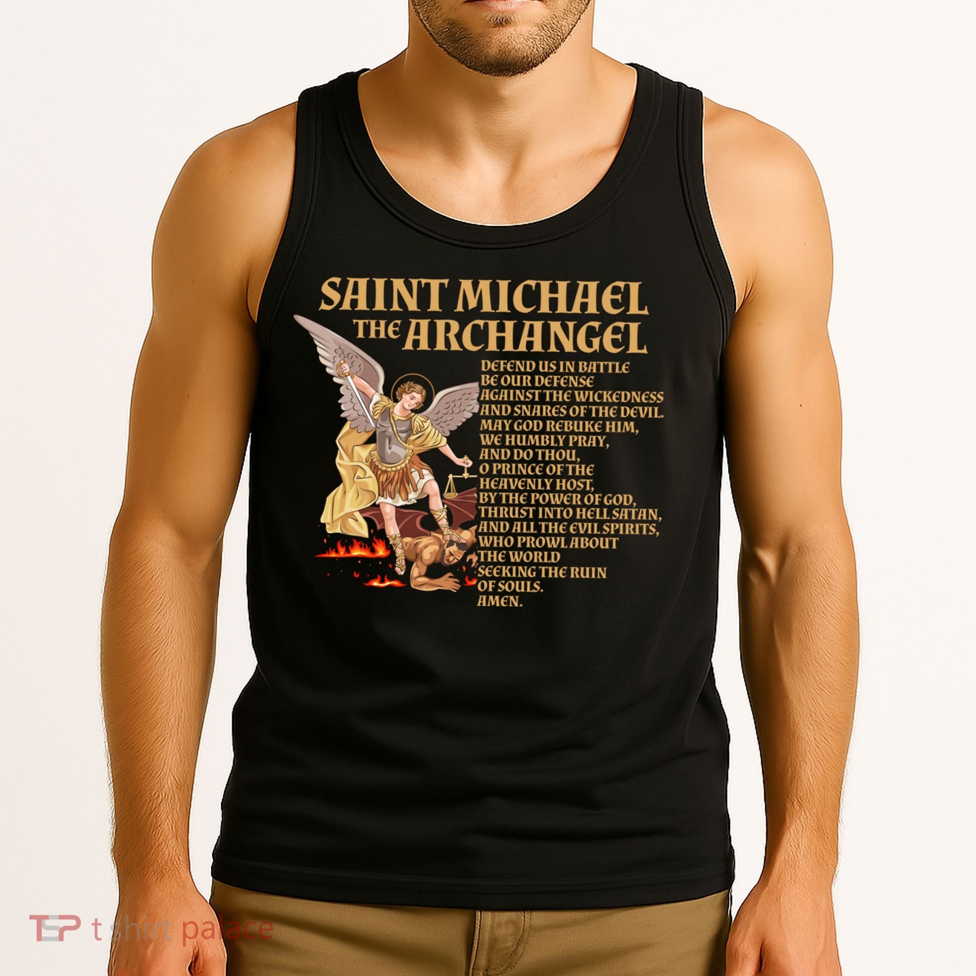 St Michael The Archangel Prayer Gift Tank Top