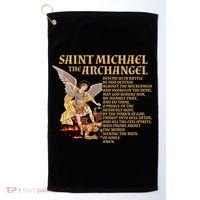 St Michael The Archangel Prayer Gift Golf Towel thumb 0