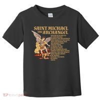 St Michael The Archangel Prayer Gift Toddler T-Shirt thumb 0