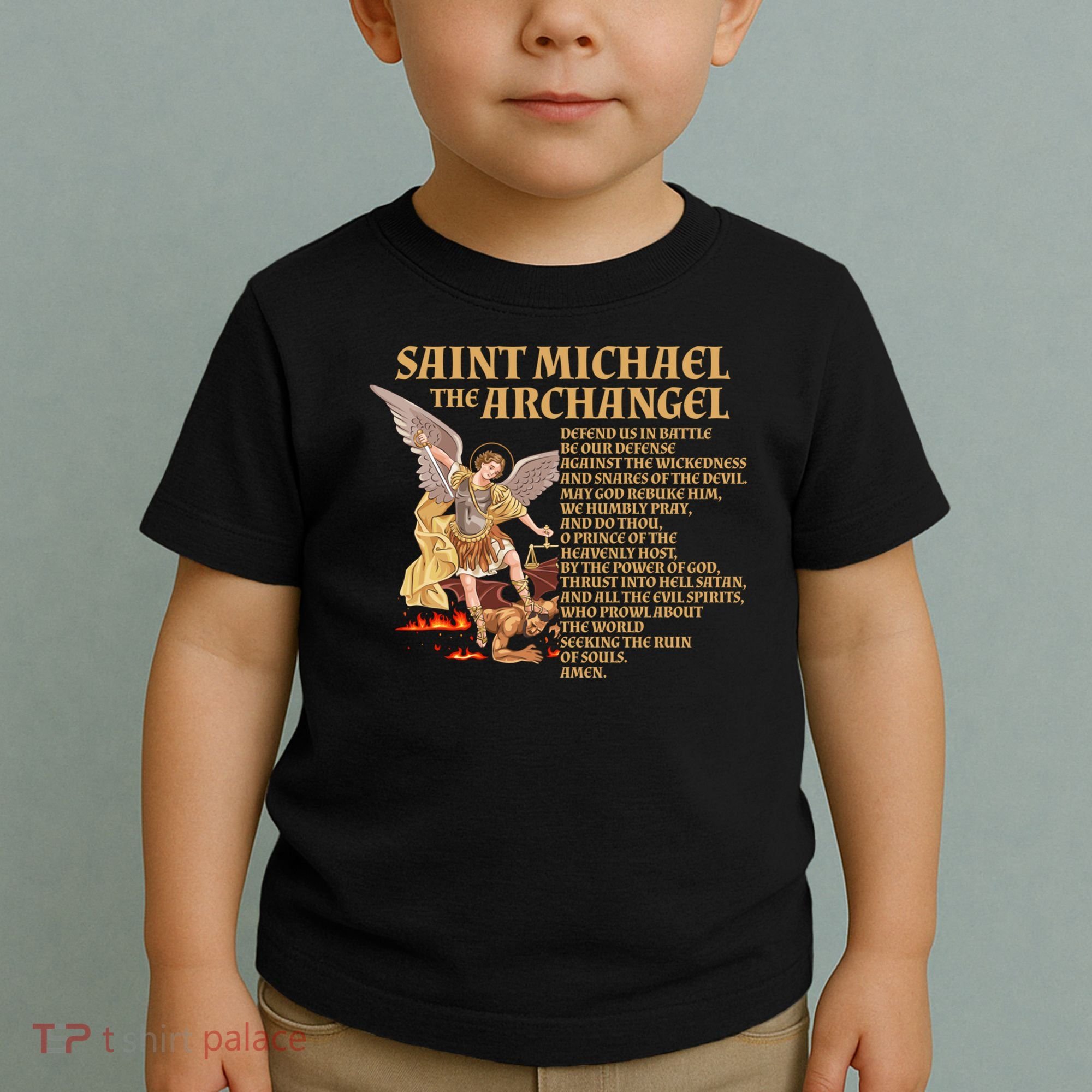 St Michael The Archangel Prayer Gift Toddler T-Shirt
