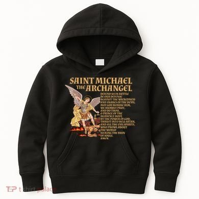 St Michael The Archangel Prayer Gift Kids Hoodie
