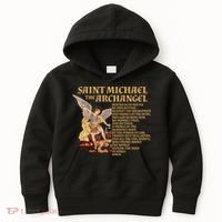 St Michael The Archangel Prayer Gift Kids Hoodie thumb 0