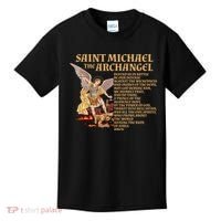 St Michael The Archangel Prayer Gift Kids T-Shirt thumb 0
