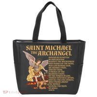 St Michael The Archangel Prayer Gift Tote Bag thumb 0