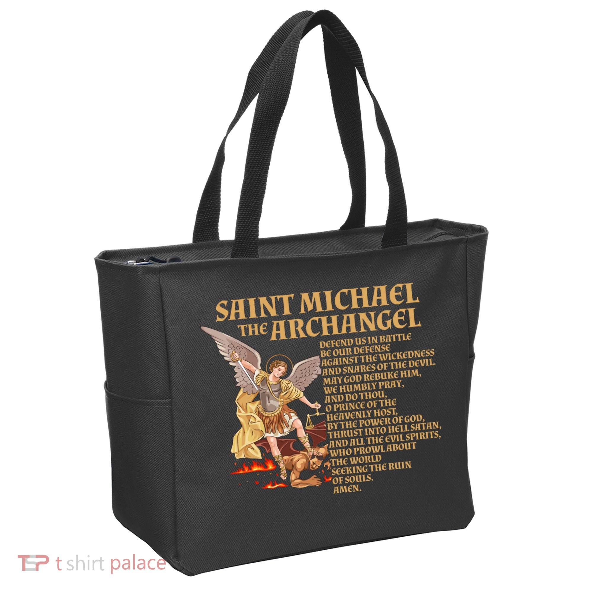 St Michael The Archangel Prayer Gift Tote Bag