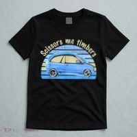 Scissors Me Timbers Funny Car T-Shirt thumb 5
