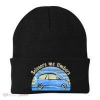 Scissors Me Timbers Funny Car Beanie thumb 0
