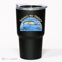 Scissors Me Timbers Funny Car Tumbler thumb 0