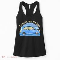 Scissors Me Timbers Funny Car Women's Tank Top thumb 0