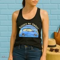 Scissors Me Timbers Funny Car Women's Tank Top thumb 2
