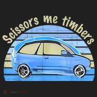 Scissors Me Timbers Funny Car Golf Towel thumb 3