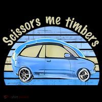 Scissors Me Timbers Funny Car Visor thumb 3
