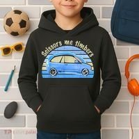 Scissors Me Timbers Funny Car Kids Hoodie thumb 2