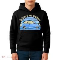 Scissors Me Timbers Funny Car Kids Hoodie thumb 4