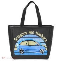 Scissors Me Timbers Funny Car Tote Bag thumb 0