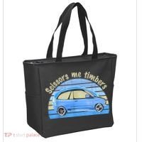 Scissors Me Timbers Funny Car Tote Bag thumb 2