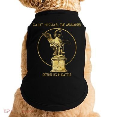 Saint Michael The Archangel Defend Us Prayer Catholic Doggie Tank