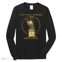 Saint Michael The Archangel Defend Us Prayer Catholic Long Sleeve Shirt thumb 0