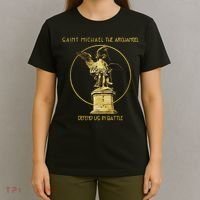 Saint Michael The Archangel Defend Us Prayer Catholic T-Shirt thumb 4