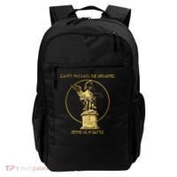 Saint Michael The Archangel Defend Us Prayer Catholic Backpack thumb 0