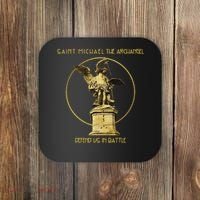 Saint Michael The Archangel Defend Us Prayer Catholic Coaster thumb 0